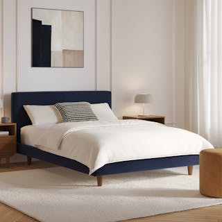 Tessu Full Low Profile Velvet Bed - Hale Ink