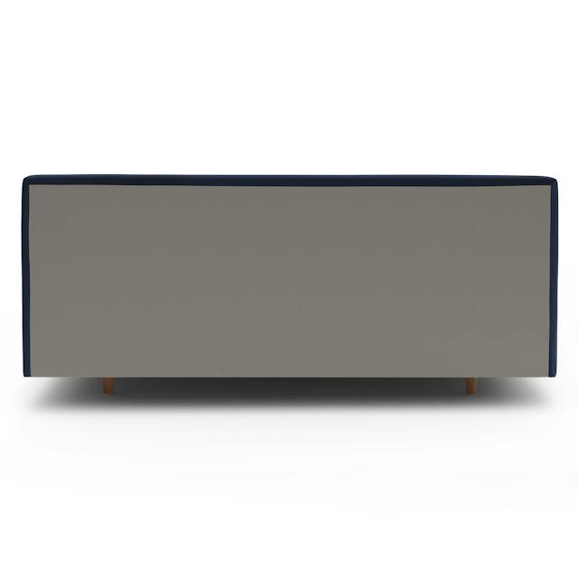 Tessu Hale Ink Blue Velvet Upholstered King Low Profile Upholstered Bed ...