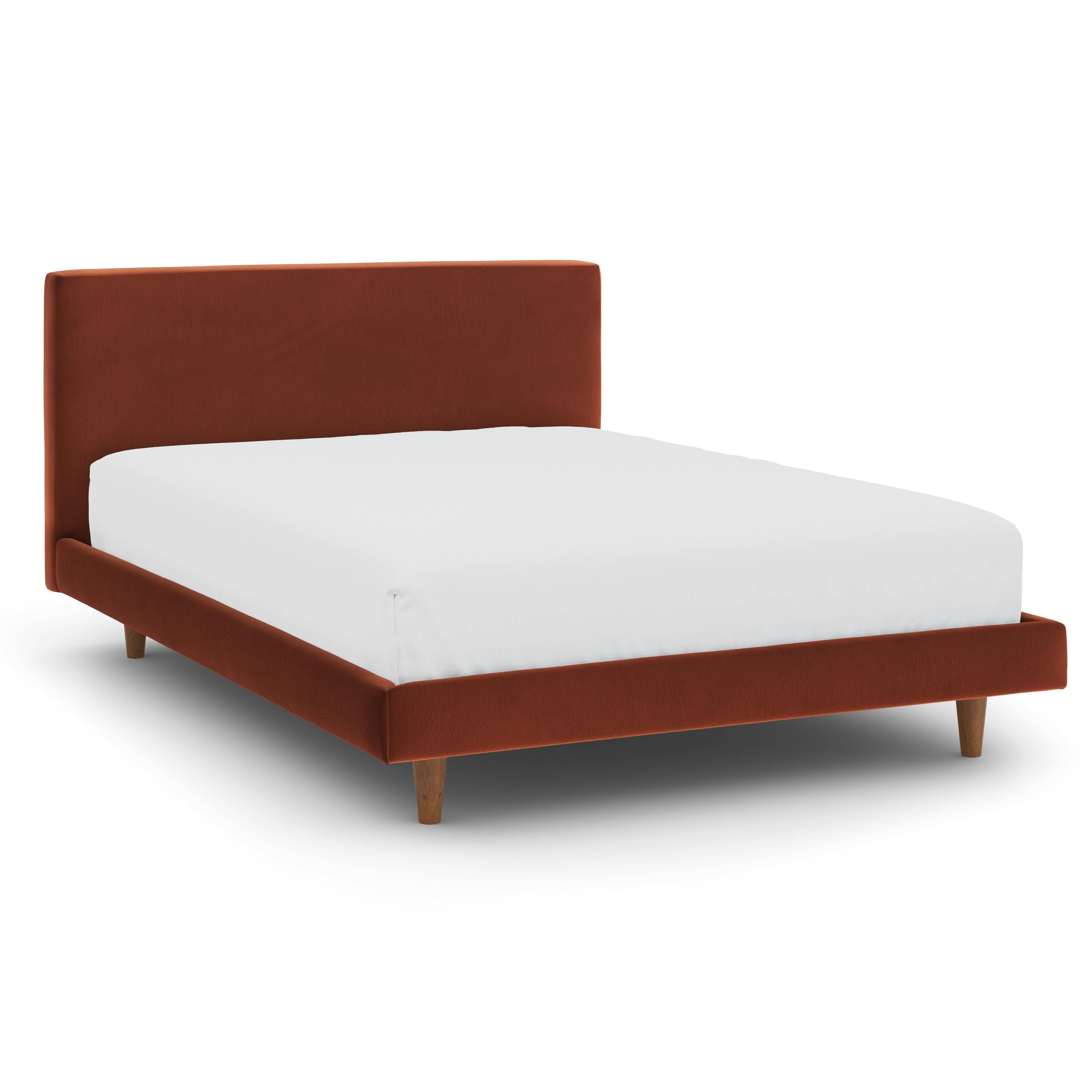 Tessu Low Profile Velvet Bed