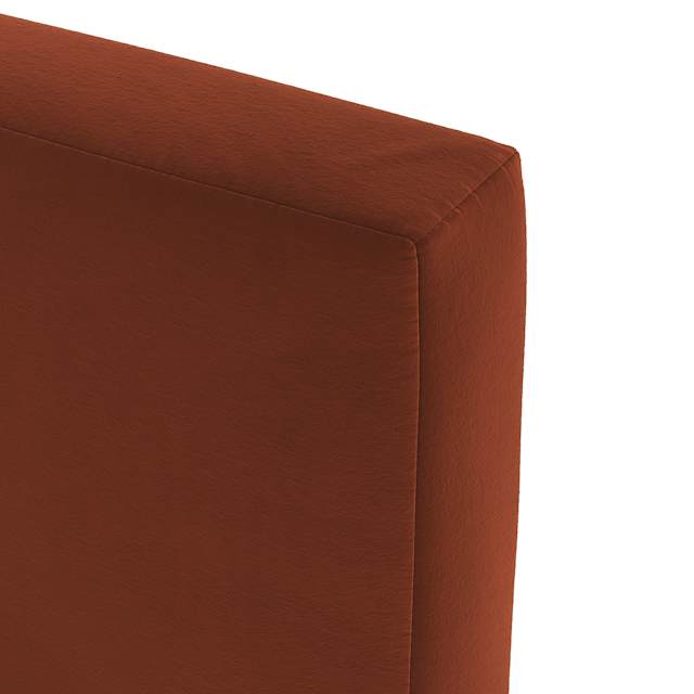 Tessu Hale Rust Red Velvet Upholstered Twin Low Profile Upholstered Bed ...