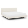 Tessu King Low Profile Upholstered Bed - Ivory Wool Bouclé