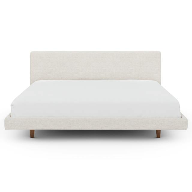 Tessu Napa White Upholstered King Low Profile Upholstered Bed | Article