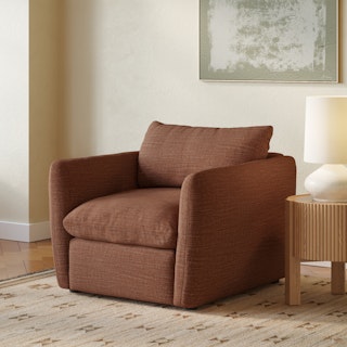 Leigh 42" Lounge Chair - Napa Rust