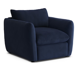Leigh 42" Velvet Lounge Chair - Hale Ink