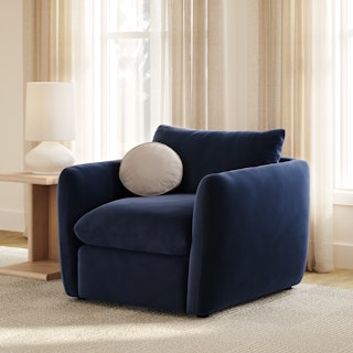 Leigh 42" Velvet Lounge Chair - Hale Ink