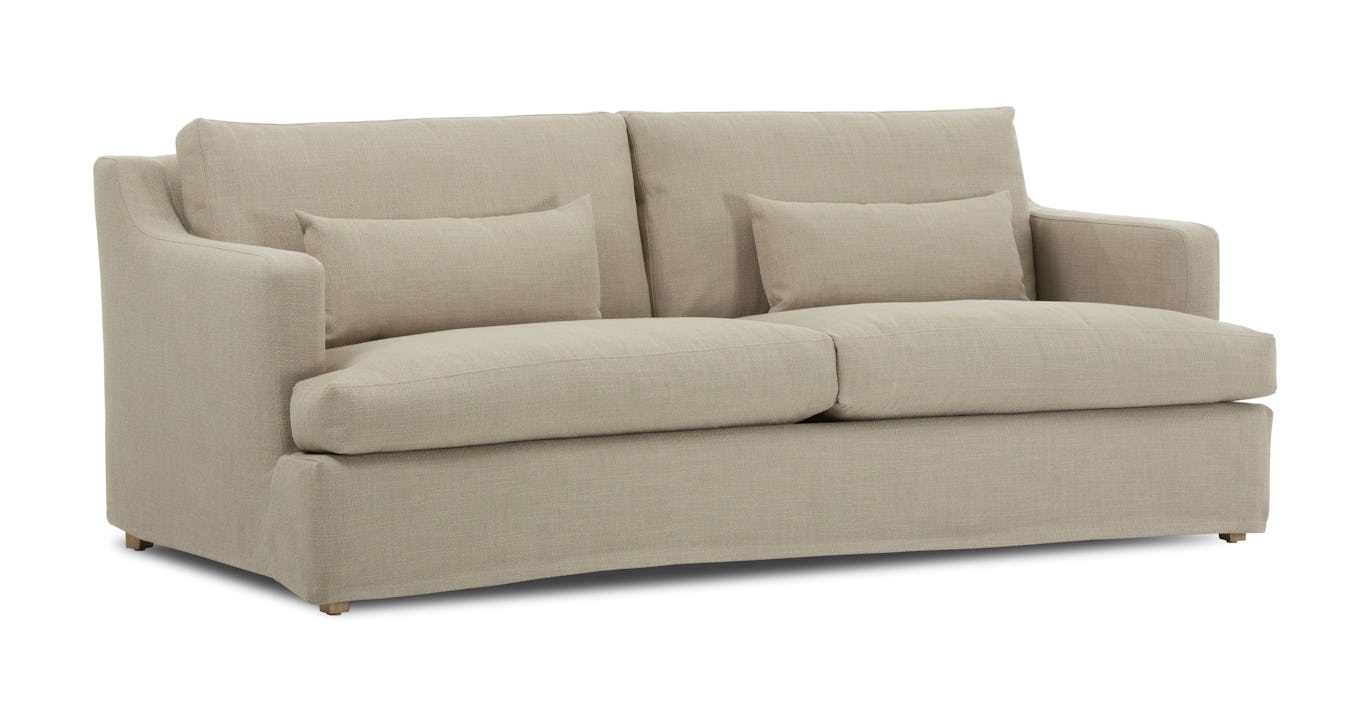 Newport Beige Sofa Sofas Article Modern, MidCentury and