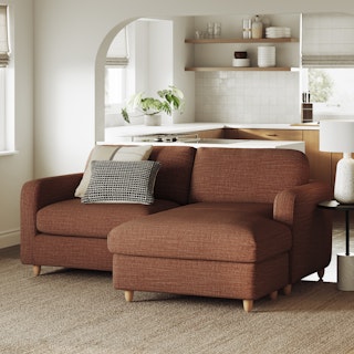Vati 80" Right Storage Sectional - Napa Rust