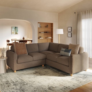 Vati 92" Corner Sectional - Buckler Brown