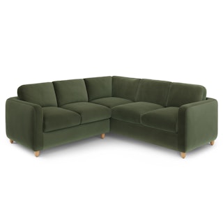 Vati 92" Velvet Corner Sectional -  Hale Fir Green
