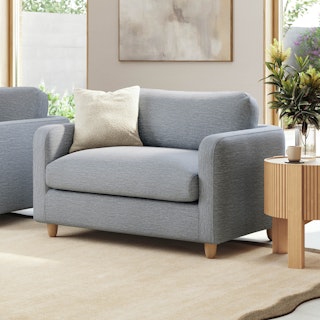 Vati 53" Sleeper Chair - Silver Light Blue