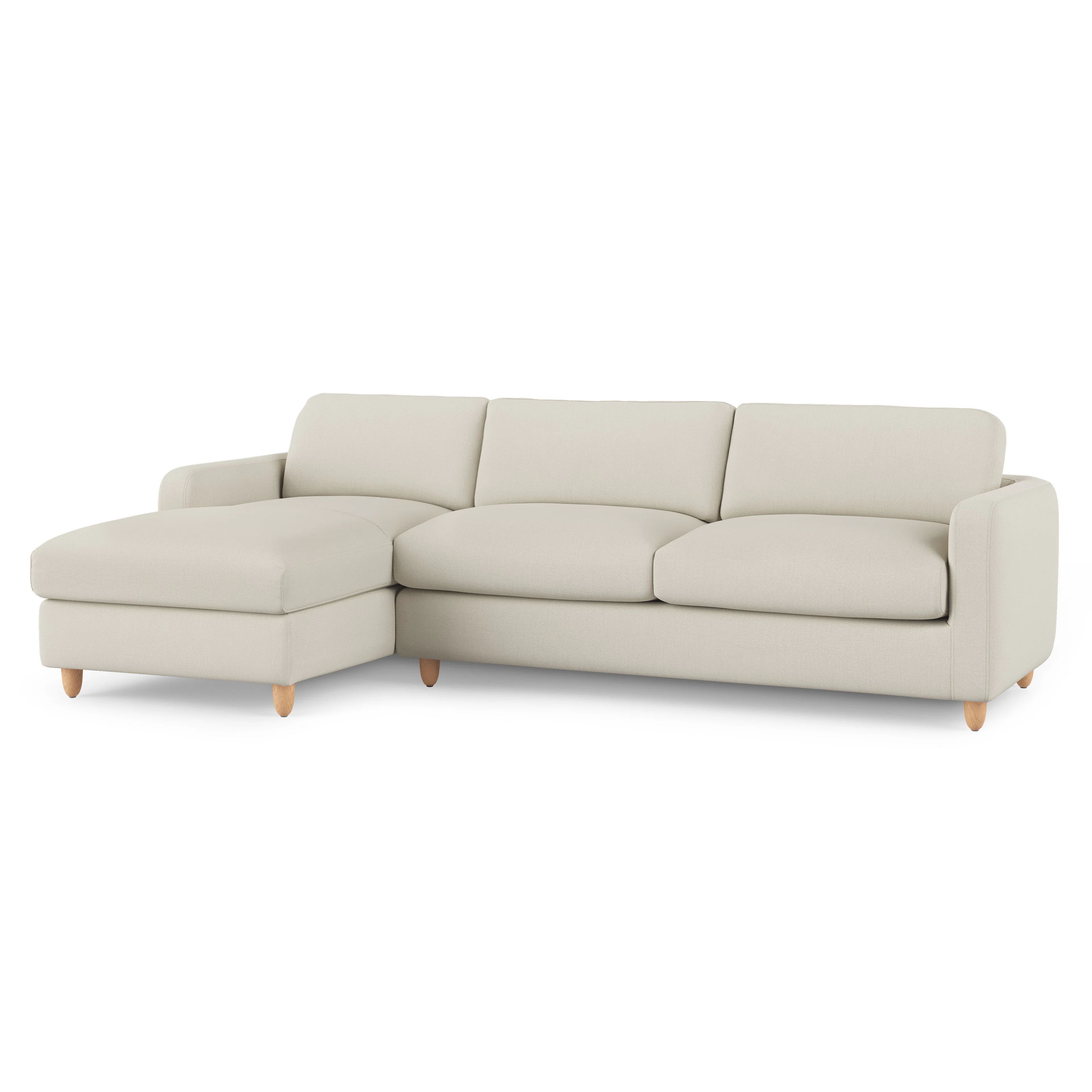 Vati 98.5" Left Storage Sleeper Sectional - Buckler Ivory
