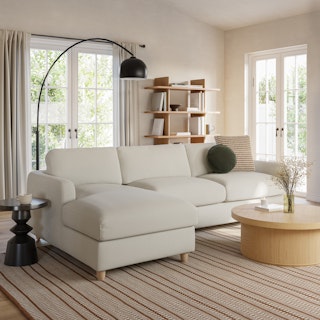Vati 98.5" Left Storage Sleeper Sectional - Buckler Ivory