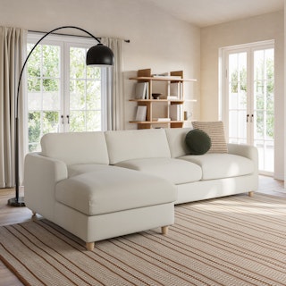 Vati 98.5" Left Storage Sleeper Sectional - Buckler Ivory