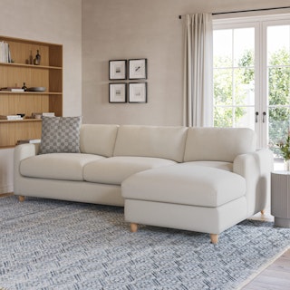 Vati 98.5" Right Storage Sleeper Sectional - Buckler Ivory