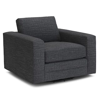 Riley 42" Grand Swivel Chair - Napa Charcoal