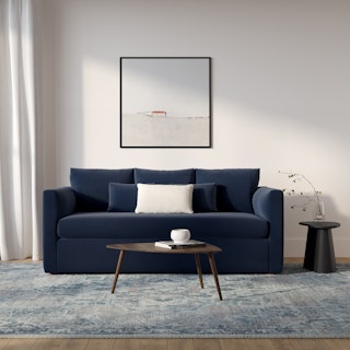 Marina 80" Velvet Sofa - Hale Ink