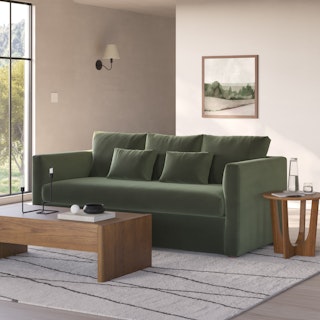 Marina 80" Velvet Sofa - Hale Fir Green