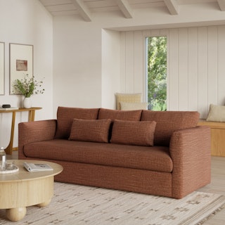 Marina 90" Sofa - Napa Rust