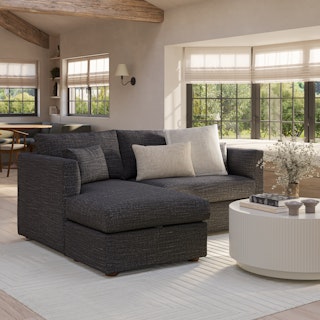 Marina 80" Reversible Storage Sectional - Napa Charcoal
