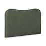 Makoa Queen Velvet Headboard - Plush Pacific Green