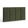 Noel King Velvet Headboard - Hale Fir Green