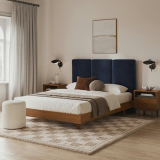 Noel Queen Velvet Headboard - Hale Ink