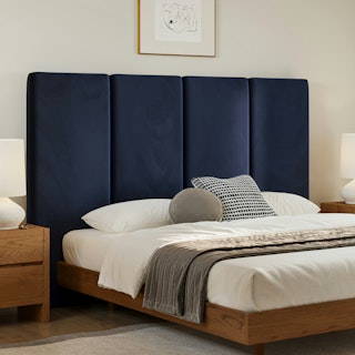 Noel King Tall Velvet Headboard - Hale Ink