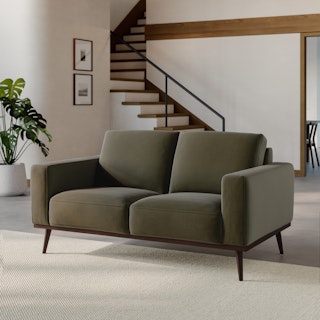 Rhett 63.5" Loveseat - Felted Green