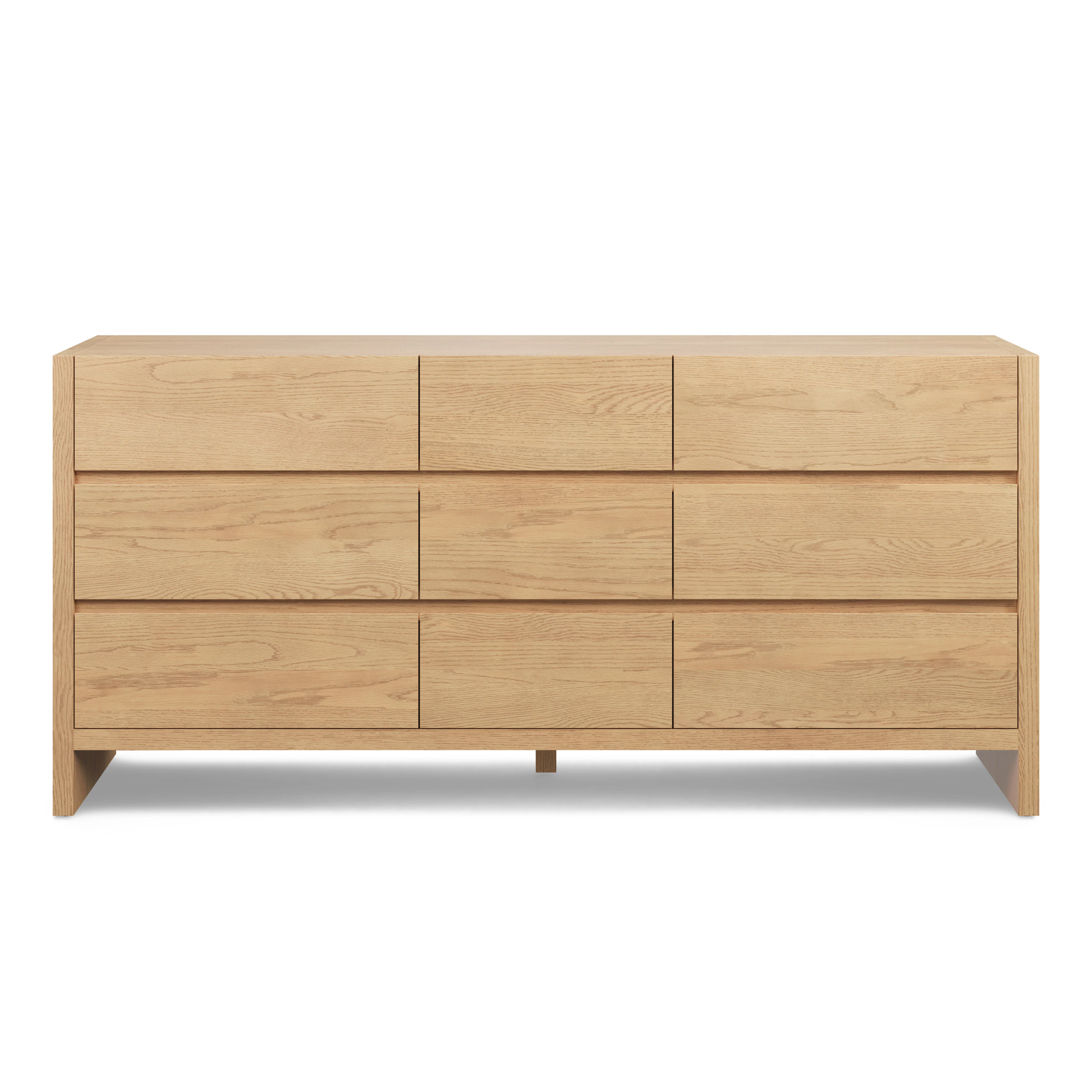Leif 9-Drawer Triple Dresser - White Oak