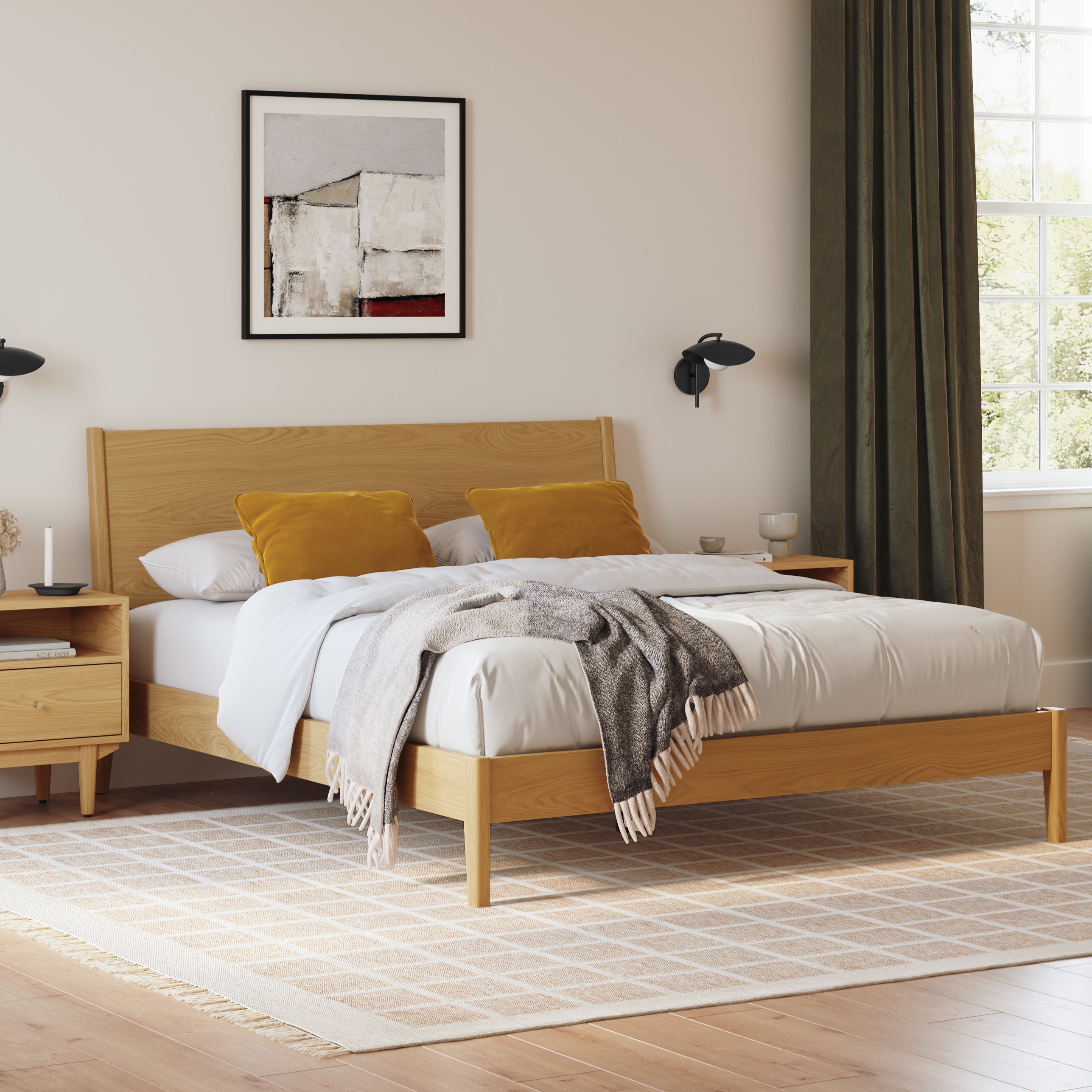 Cooper Natural Oak Queen Bed | Article