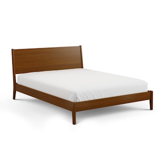 Cooper Queen Low Profile Bed - Walnut
