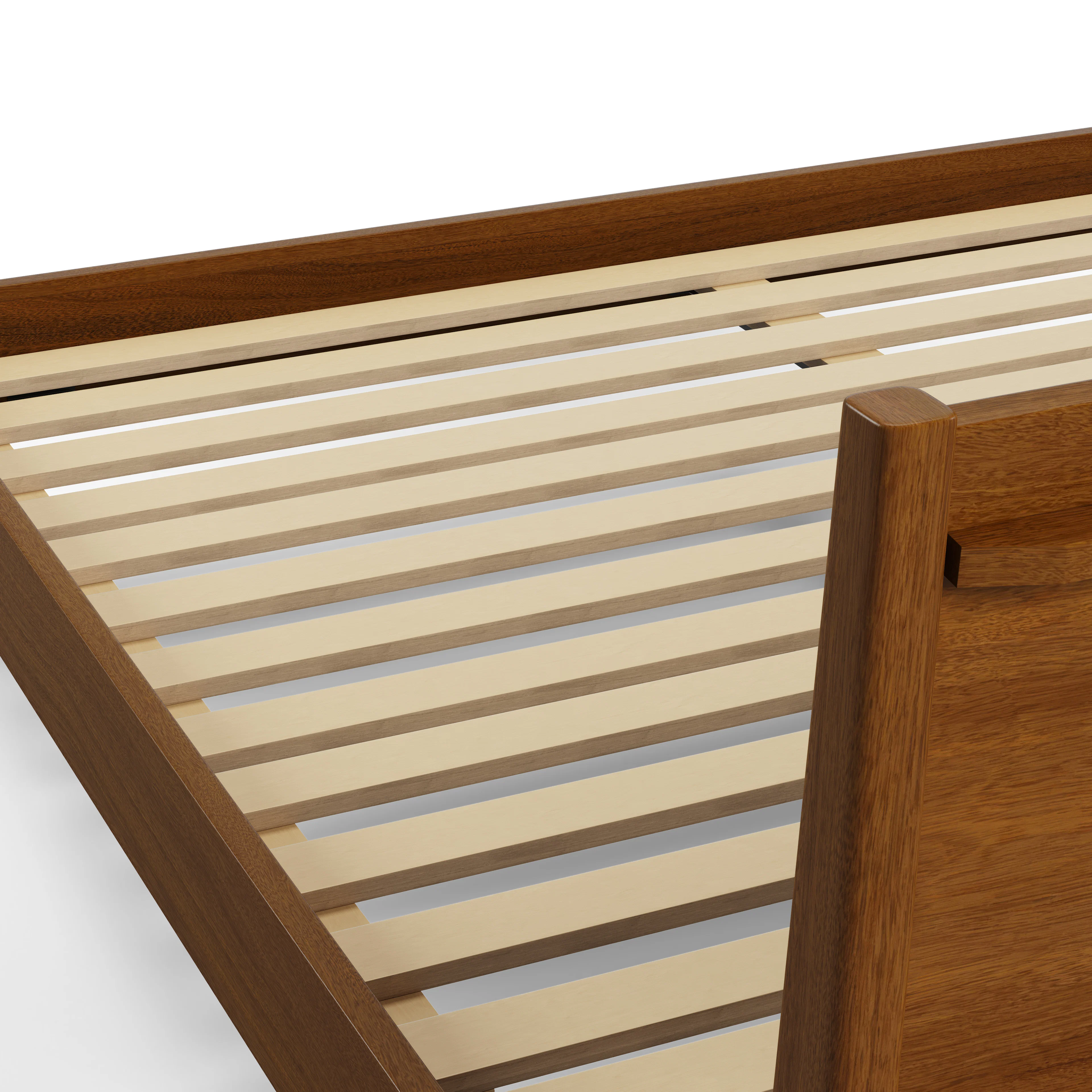 Cooper King Low Profile Bed - Walnut