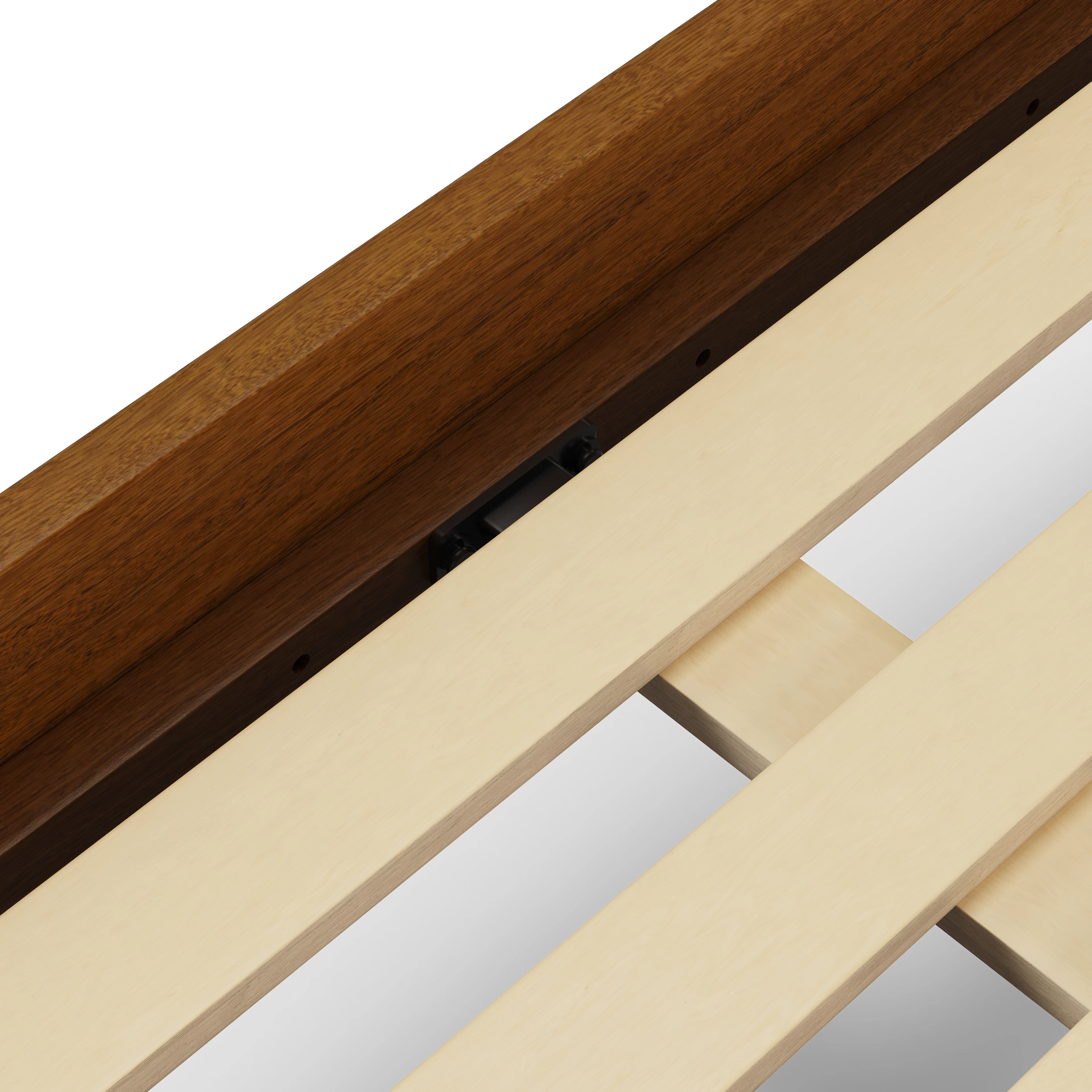 Cooper King Low Profile Bed - Walnut