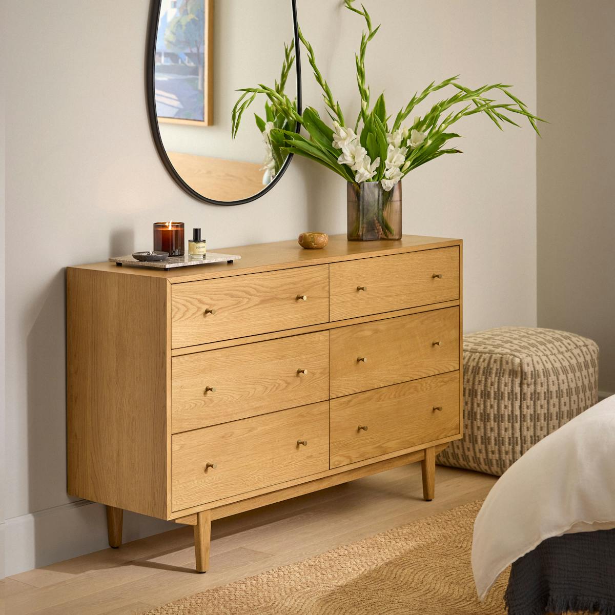 Cooper Natural Oak 6-Drawer Double Dresser | Article