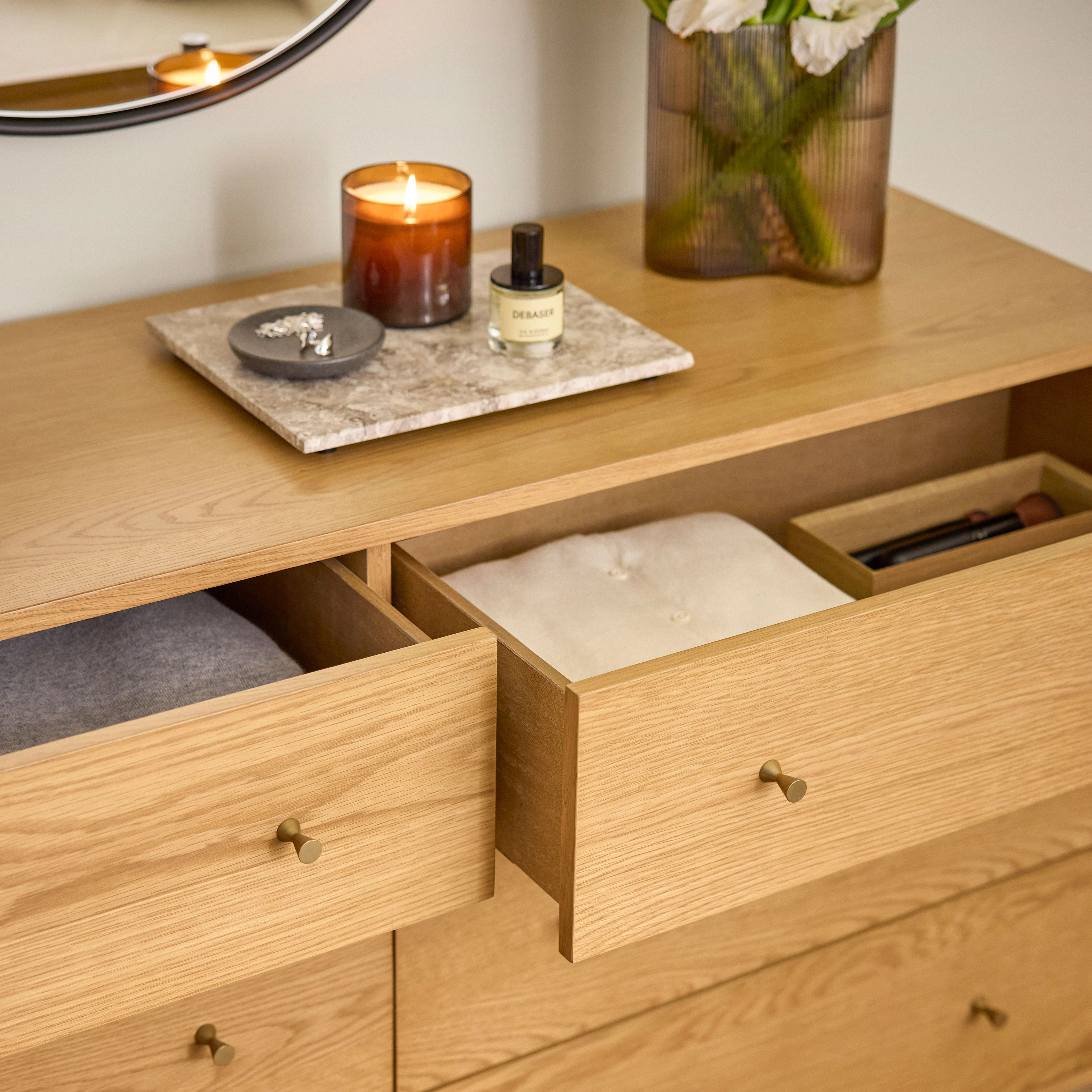 Cooper Natural Oak 6-Drawer Double Dresser - Modern Storage