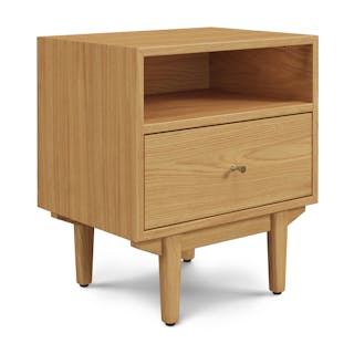 Cooper 1-Drawer Nightstand - Natural Oak