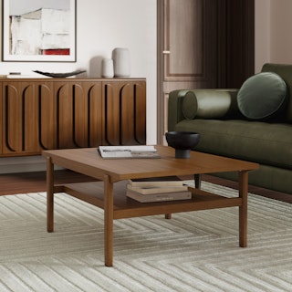 Cutler 35.5" Coffee Table - Walnut