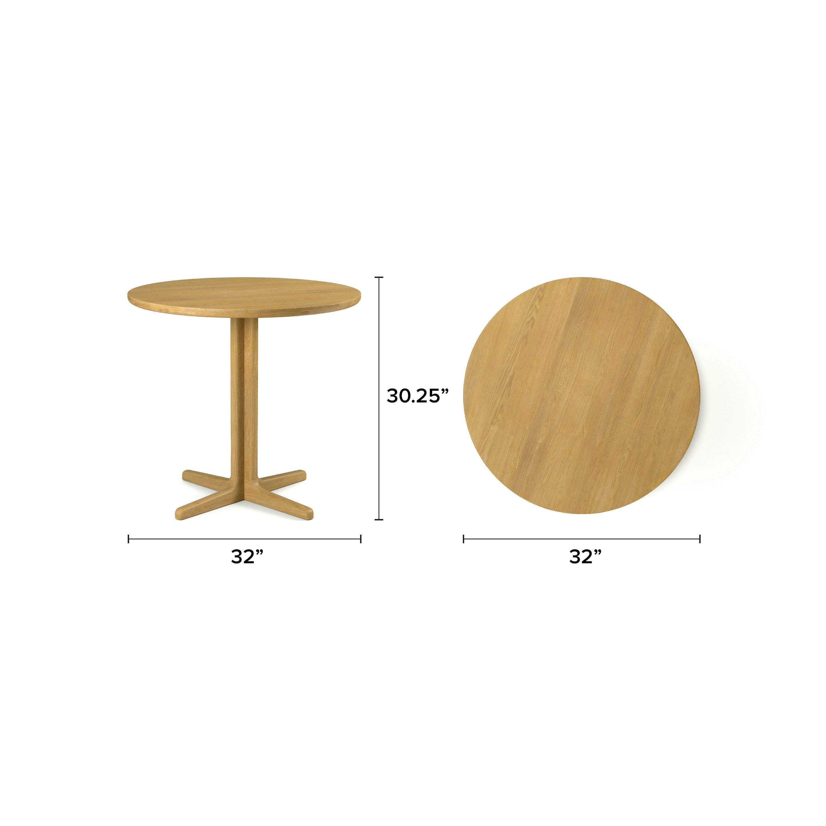 Odie Natural Oak Café Table | Article
