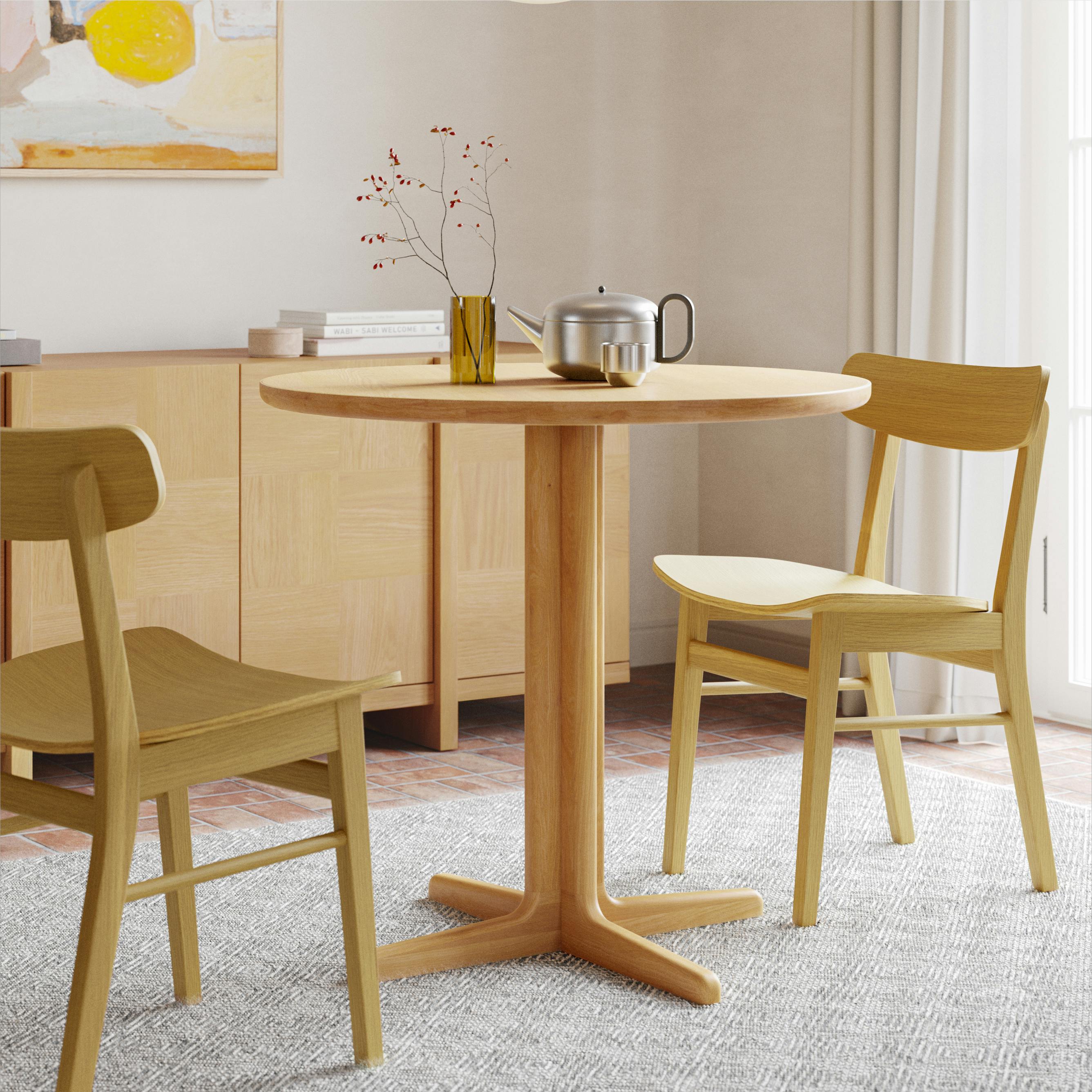 Odie Natural Oak Café Table | Article