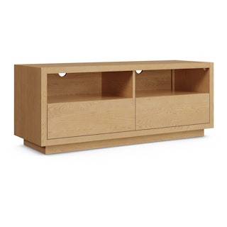 Leif 54" Media Unit - White Oak