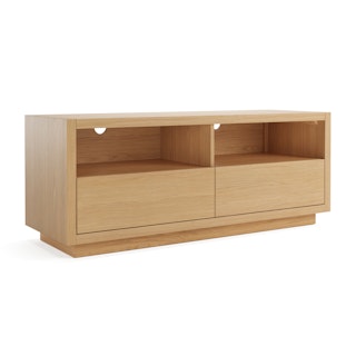 Leif 54" Media Unit - White Oak