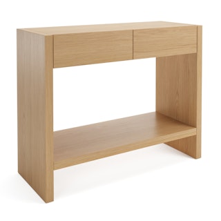 Leif 37" Storage Console - White Oak
