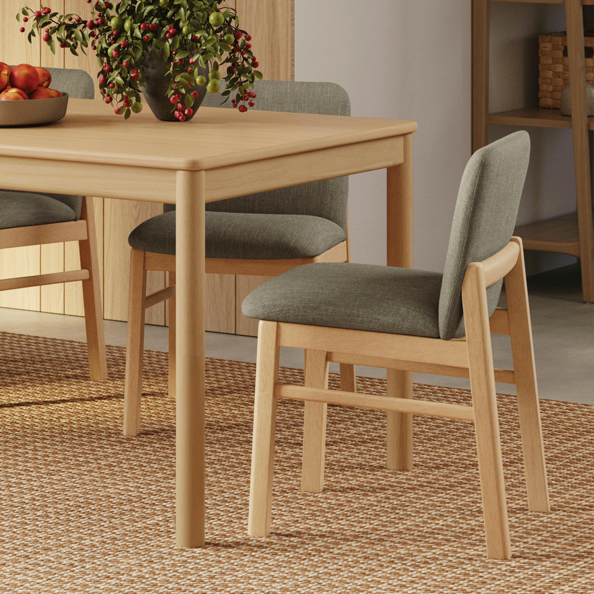 Mikkel Algonquin Green and White Oak Dining Chair | Article