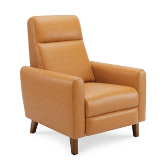 Forrest 32.75" Leather Recliner Lounge Chair - Taos Tan