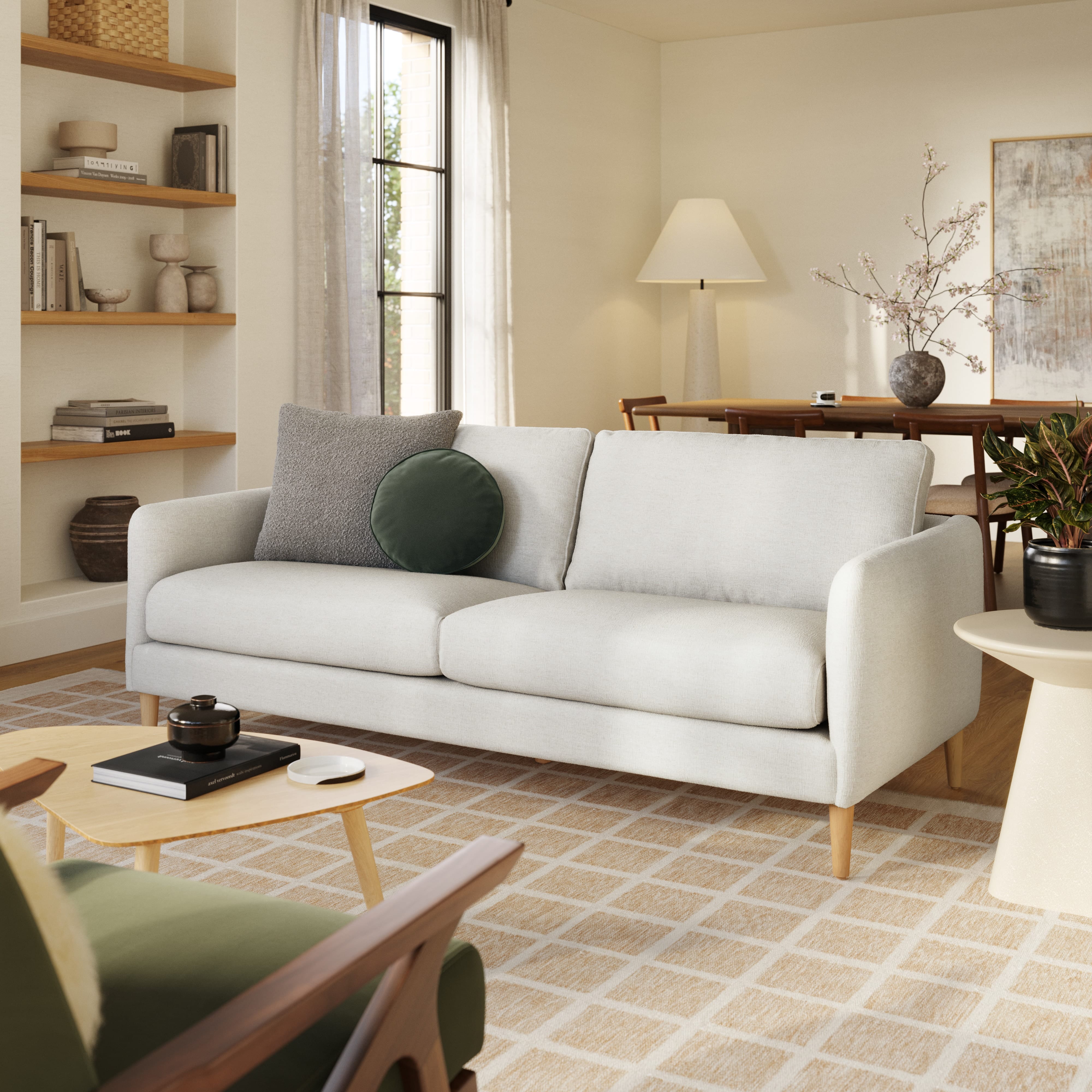 KANDEMONO THE CUSHION SOFA（アイボリー ライフスタイルの変化に寄り添うカスタマイズクッションソファ