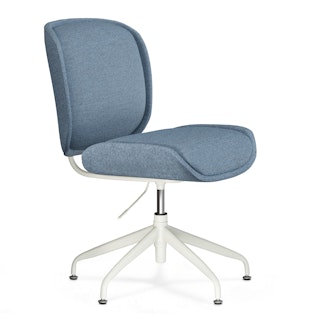 Rya Office Chair - Light Blue Wool Bouclé