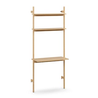 The Heidi Shelving Unit x Wall Desk Bundle - Primary View 1 of 6 (Click To Zoom).