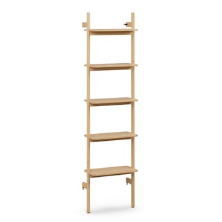 Heidi 21" Modular Shelving Unit, Narrow - White Oak