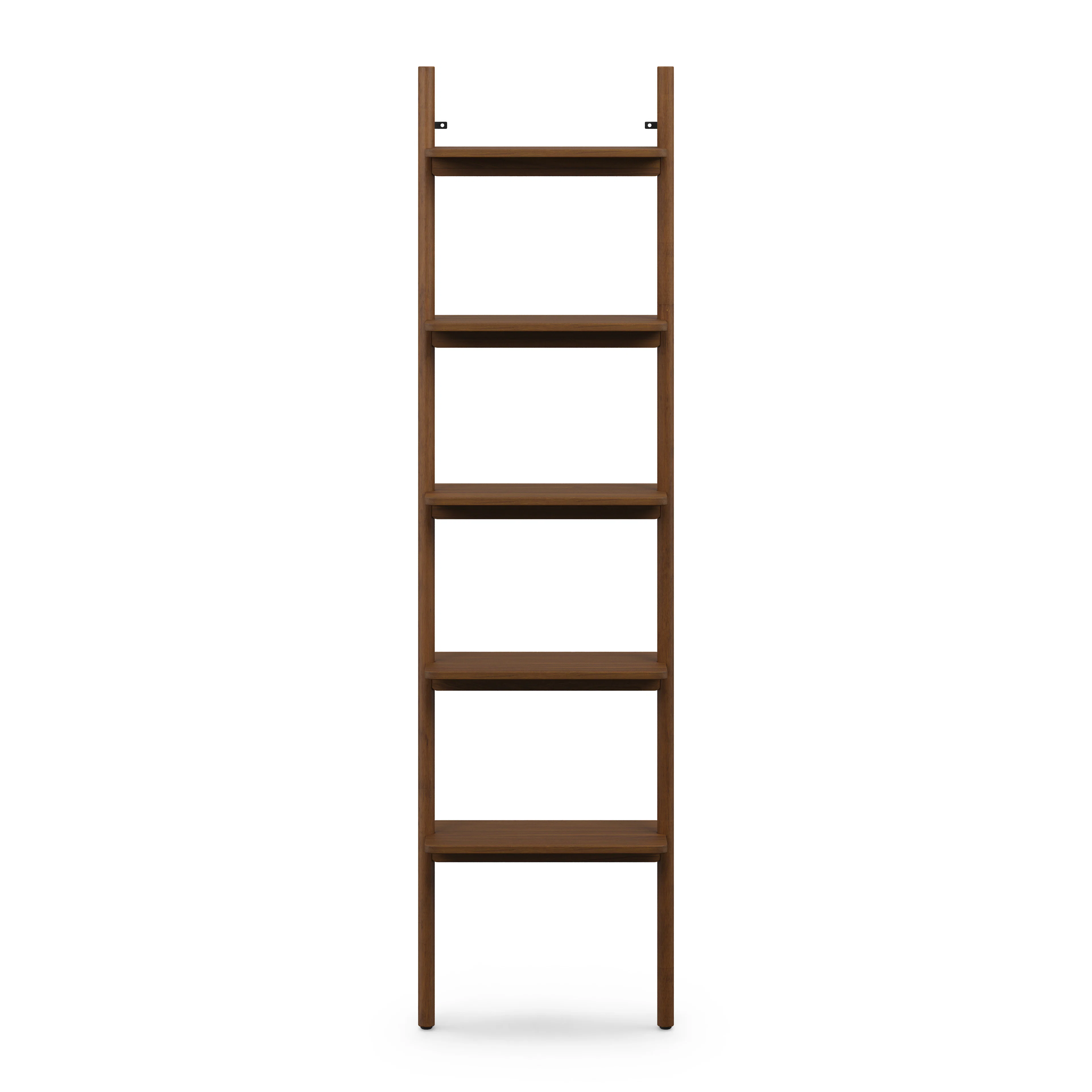 Heidi 21" Modular Shelving Unit, Narrow - Walnut