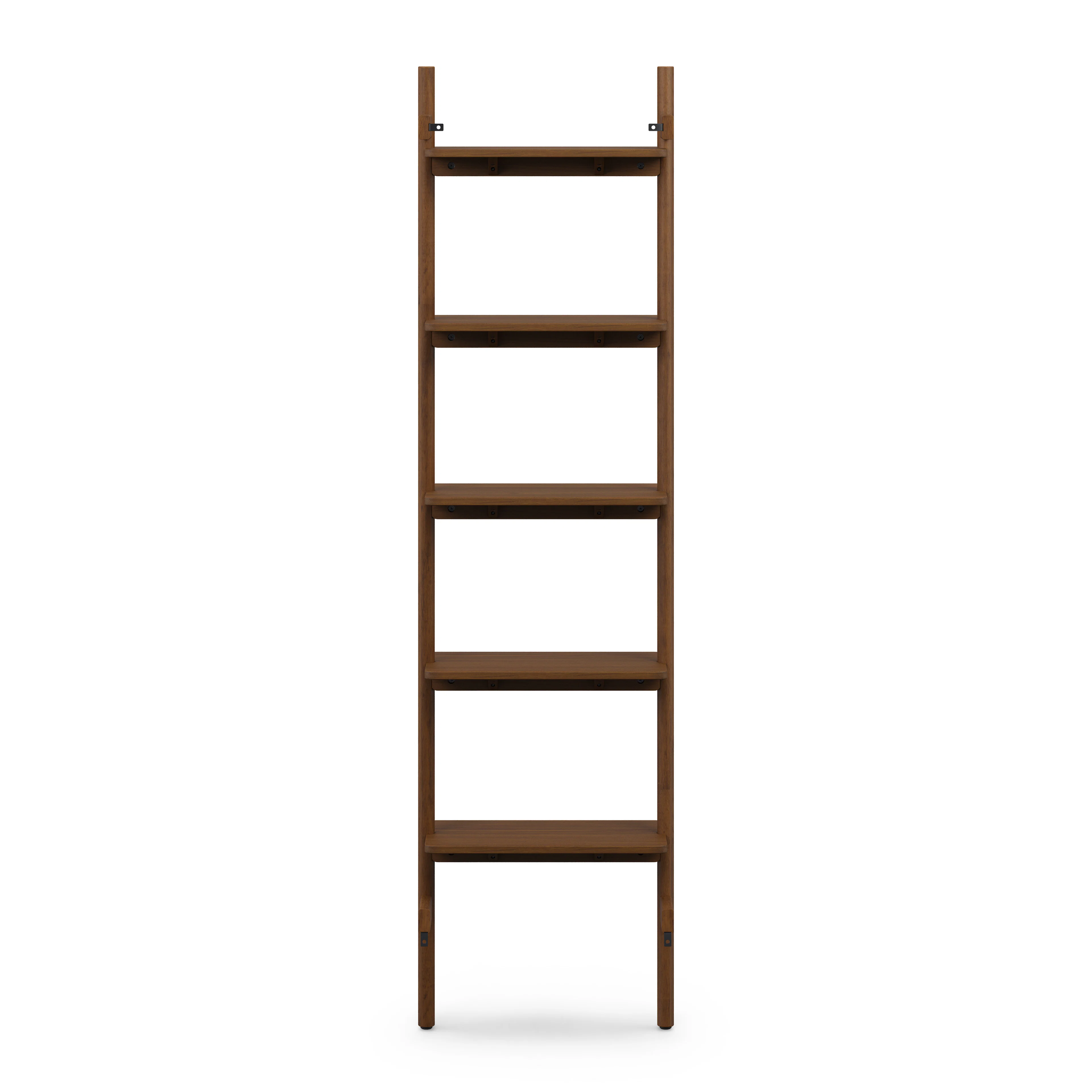 Heidi 21" Modular Shelving Unit, Narrow - Walnut